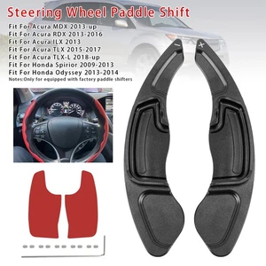 Lenkrad Paddle Shifter Erweiterung Für Acura MDX RDX TLX ILX Aluminium Schwarz - Picture 1 of 13