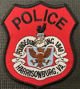 Parche de hombro uniforme de la policía de Harrisonburg, Virginia. - Imagen 1 de 1