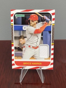2021 Donruss Retro Red Relic 1987 Materials #87-BH Bryce Harper Phillies /49