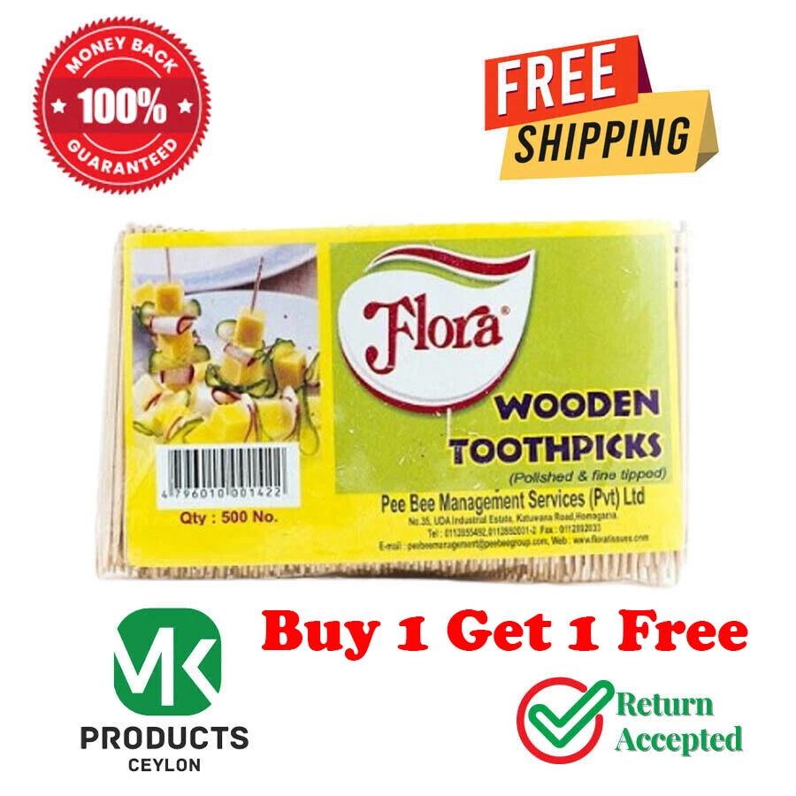 500/1000 piezas palillos de dientes de madera para cuidado bucal|Envío gratuito Foto 1 de 4