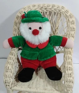 Festive 7" Santa Elf Plush Stuffed Toy By Dreamland Toys - Picture 1 of 5