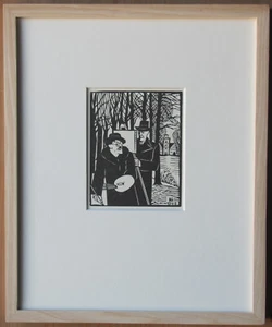 Conrad Felixmüller Original Holzschnitt gerahmt - Bild 1 von 2