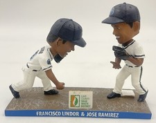 Francisco Lindor & Jose Ramirez Lake County Captains Cleveland Bobblehead SGA