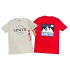 Levi's Gray and Red Graphic Tees Short Sleeve Boys Bundle NWT Size 7-8