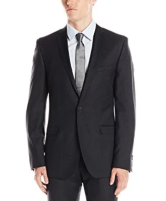 Chaqueta Ben Sherman Camden Calce Ajustado Dos Botones Lana Carbón X7005 Talla 46L Foto 1 de 2