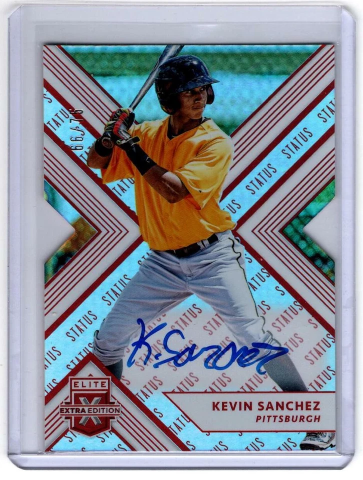 2018 Elite Extra Edition Signatures Auto #86 Kevin LoLo Sanchez #66/75 - Image 1 of 2