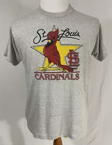 Vintage - St. Louis Cardinals Gray 50/50 Single Stitch Gray T-Shirt - Adult XL - Picture 1 of 4