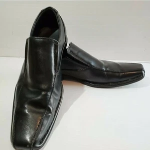 Men's Formal Oxford Classic Square Toe Slip On Loafer David Stone US Size 11 - Picture 1 of 5
