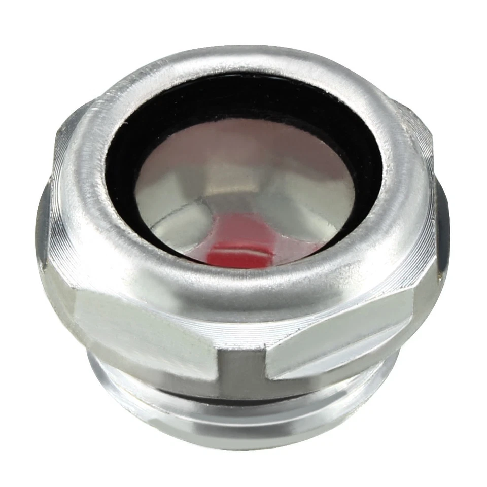 uxcell A11093000UX0690 Air Compressor Fittings Metal 1/2"pt Threaded Oil Sight