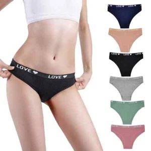 6 Pack Womens Ladies Bikini Briefs Panties Cotton Knickers Underwear Size 6-14 - Picture 1 of 24