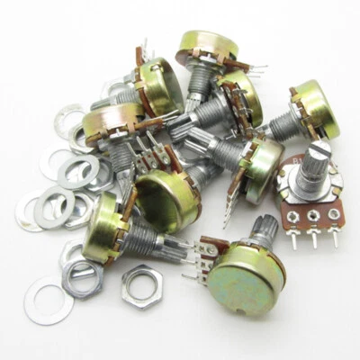 100 Stck. Linear Taper Drehpotentiometer Panel Poti Single Turn Bulk Großhandel - Bild 1 von 4