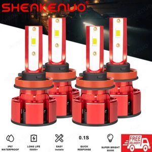 For Nissan Altima 2007-2018 Combo LED Headlight High Low Light Bulbs Kit White 4 - Imagen 1 de 16