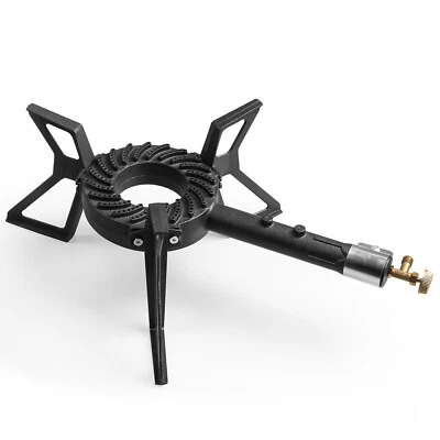 3 Bein Hockerkocher 10.5 kW Gaskocher Gasschlauch Gasbrenner Campingkocher - Bild 1 von 4