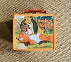 Vintage Fox And The Hound Walt Disney Metal Lunch Box 1970’s