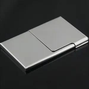 Steel Business ID Credit Card Holder Wallet # Metal Case B Pocket D5 NEW J2B2 - Picture 1 of 6