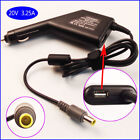 DC Power Adapter Car Charger +USB for Lenovo ThinkPad X201s 5446 NUZ44PB