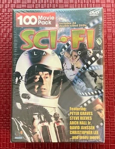 Sci-Fi Classics 100 Movie Pack (DVD, 2007, set de 24 disques) Remastered Classics neuf - Photo 1/2