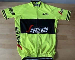 Segafredo Zanetti Men’s Short Sleeve Cycling Jersey UCI World Tour Yellow Medium - Picture 1 of 7