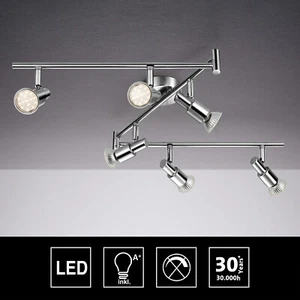 IMPTS LED Spotleuchte Deckenlampe 6-flammig Deckenstrahler Lampe GU10 Wohnzimmer - Bild 1 von 7