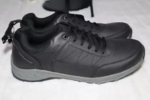 ¡Nuevo! Zapatos de hombre TALLA 9 George cuero genuino buhardilla color NEGRO - Imagen 1 de 5