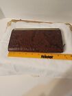 Patricia Nash wallet Brown Floral About 9" Zipper Wallet . Made in Italy.