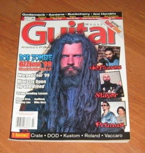 Guitar 1999 magazine ROB ZOMBIE Jimi Hendrix DEFTONES Carlos Santana PRIMUS - Picture 1 of 1