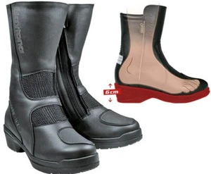 Daytona Lady Pilot GTX Boots Motorcycle Women's Boots Gore Tex with Wedge Heel - Picture 1 of 6