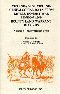 Virginia/West Virginia Genealogical Data From Revolutionary War Records, Wardell - Picture 1 of 1