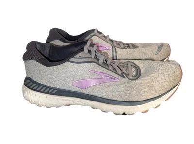 BROOKS Adrenaline GTS 20 Running Shoe - Gray W/Lavender Women Size 9 B - Image 1 of 4