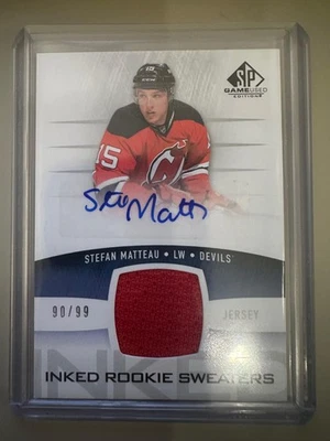 2013-14 SP Game Used #IRS-SM Stefan Matteau /99 MEM AU New Jersey Devils - Image 1 of 2