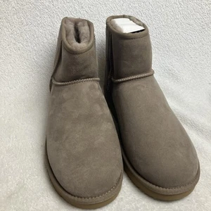 UGG Boots Damen 10 Classic Mini II Carbon braun Wildleder Lammfell gefüttert - Bild 1 von 11