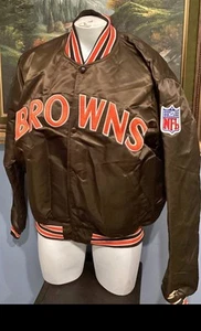 Vintage 90’s Starter Pro Line Cleveland Browns NFL Satin Jacket Men’s L - Bild 1 von 6
