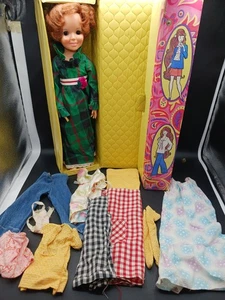 Vintage Ideal 1971 Movin Groovin CRISSY DOLL Original W/Clothing Lot (Loose Arm) - Picture 1 of 13