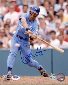 GEORGE BRETT AUTOGRAPHED KANSAS CITY ROYALS 8x10 PHOTO PSA/DNA - Picture 1 of 1
