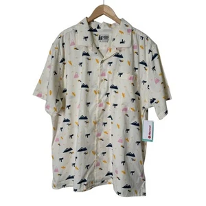 Marmot Mountain Works Mens Muir Camp Novelty Short Sleeve XXL Shirt Hawaiian - Picture 1 of 7