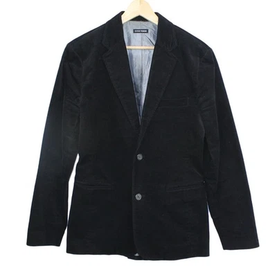 Guess Premium Mens Black Velvety Cotton Lined Blazer Jacket Med Holiday Party  - Image 1 of 4