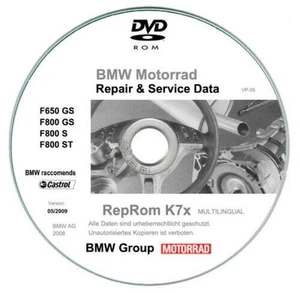 Bmw F650 Gs - F800 GS - F800 ST - F800 S Manuales De Taller En Cd - Imagen 1 de 5