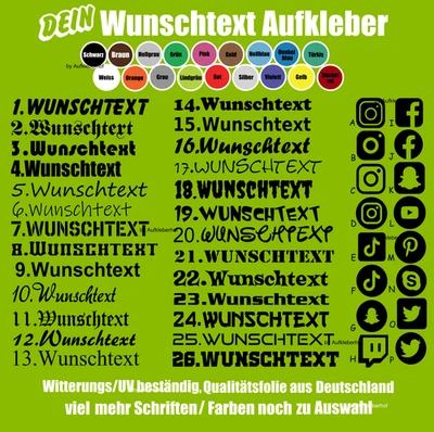 Wunschtext 2x10cm Aufkleber Geschenk Name Handy Sticker Motiv Logo Design Auto - Bild 1 von 4
