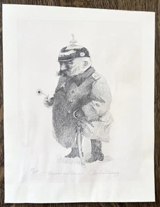 Charles Bragg Flower And PoweLimited Edition Etching on Paper Signed 79/200 - Picture 1 of 4