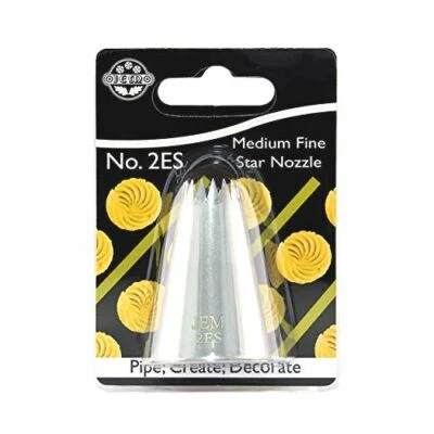 JEM Medium Fine Star Savoy Piping Nozzle, Decorating Tip, no. 2ES - Image 1 of 4