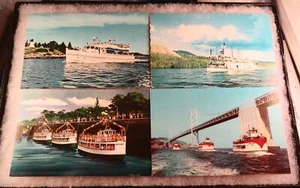 4 postales antiguas - mediados de 1900 - barcos turísticos y de crucero - Imagen 1 de 11