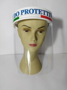 VISIERA PROTETTIVA FISSA IN PVC TRASPARENTE PROTEZIONE ANTIGOCCIA ANTIPOLVERE - Foto 1 di 5