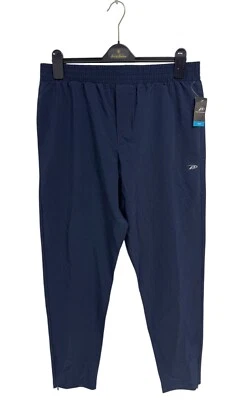 Pro Player Hombre Ligero Jogger Tejido Cremallera Pantalón Azul Marino Con Bolsillo Talla L Foto 1 de 4
