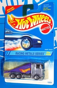 Hot Wheels 1995 Racing Metals Series #337 Ramp Truck Blue Chrome w/ 7SPs - Picture 1 of 4