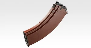 【NUEVO】Revista de repuesto de piel real de baquelita 35 rondas Tokyo Marui No.80 para AKM AKX GBB - Imagen 1 de 4