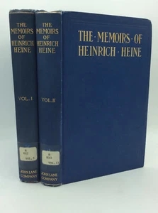 HEINRICH HEINE'S MEMOIRS - 1910 - 2 vol - vintage literary - works letters - Picture 1 of 4