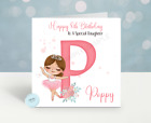 Personalised Birthday card Ballerina children's Girls Daughter Granddaughter