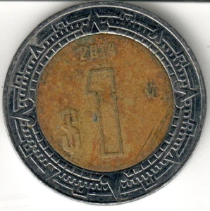 Mexico - 2014Mo - $1 Peso - Bimetallic - #14704 - Picture 1 of 2