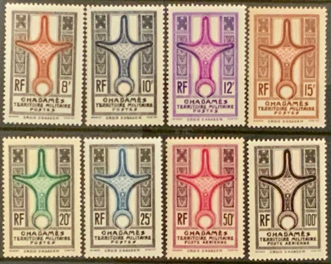 Libya Ghadames #YT3-YT8 #YTPA1-PA2 MNH CV€131.00 1949 Agades [3N3-3N8 3NC1-3NC2] Cover