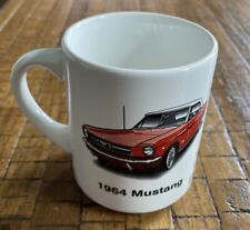 1964 ford mustang convertible Coffee Mug Garden Spot Auto Auction Ceramic VTG